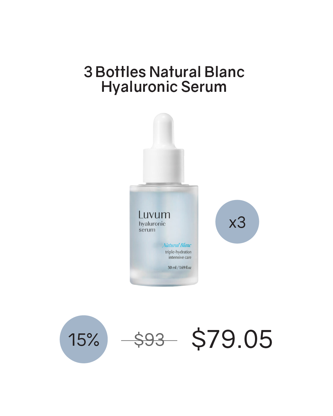 [PROMO] Luvum Natural Blanc Hyaluronic Serum