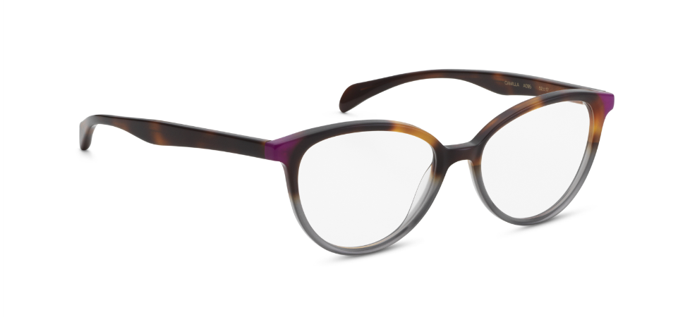 orgreen camilla glasses eyewear eyeglasses spectacles ladies women female made in japan danish design cat eye round clean modern contemporary a095 black havana