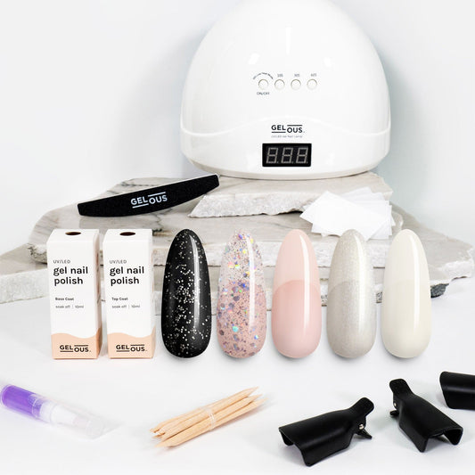 Gelous gel nail polish Minimalist Chic Polish Starter Pack - photographed in New Zealand