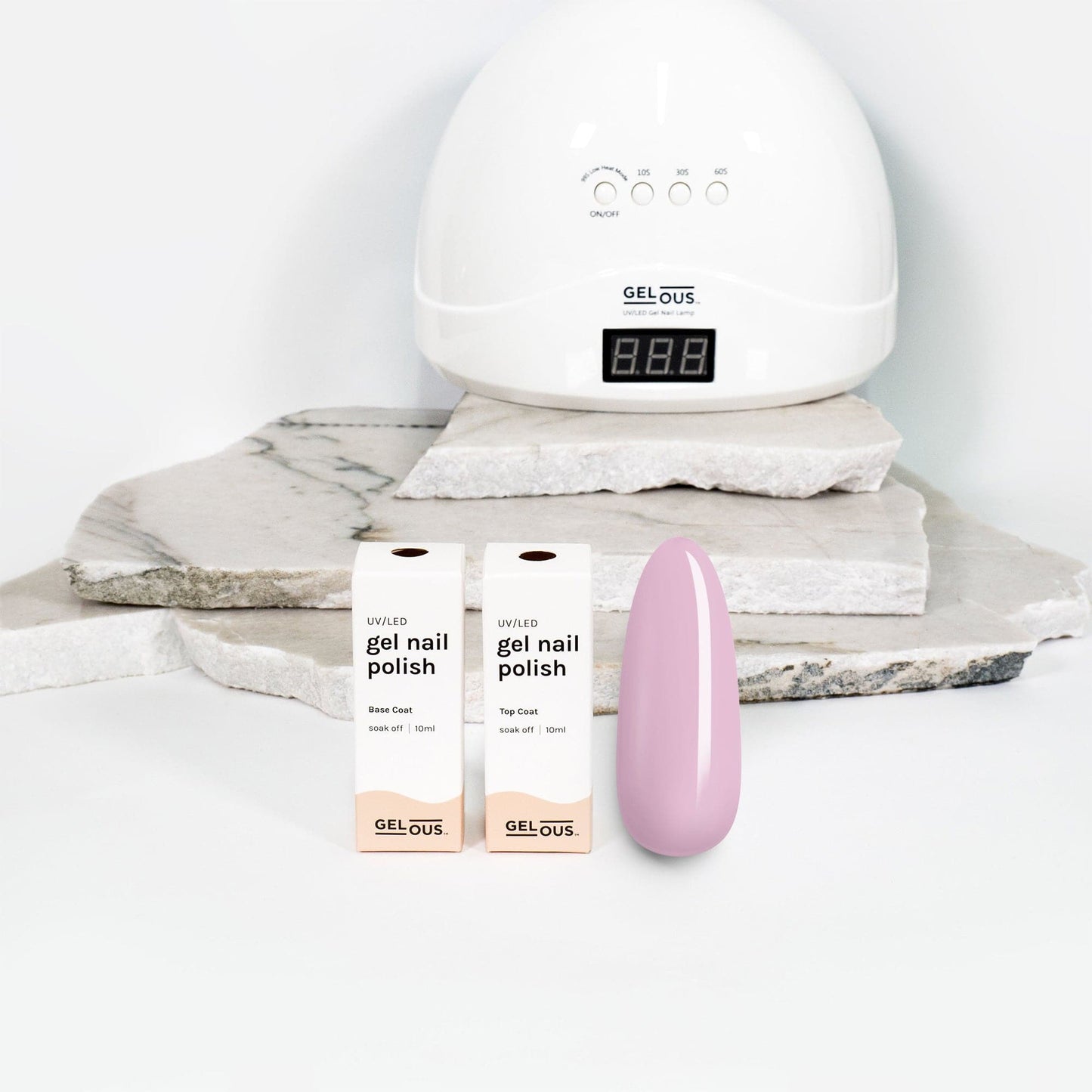 Gelous gel nail polish Pink Cashmere Basic Pack - photographed in New Zealand