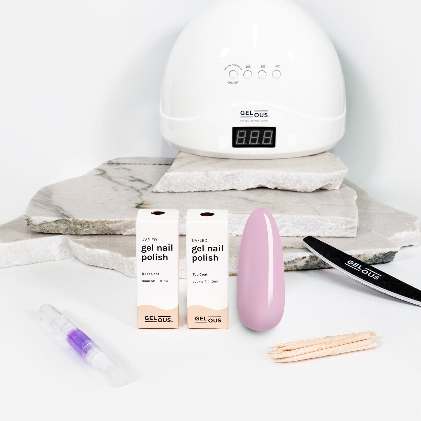 Gelous gel nail polish Pink Cashmere Essentials Pack - photographed in New Zealand
