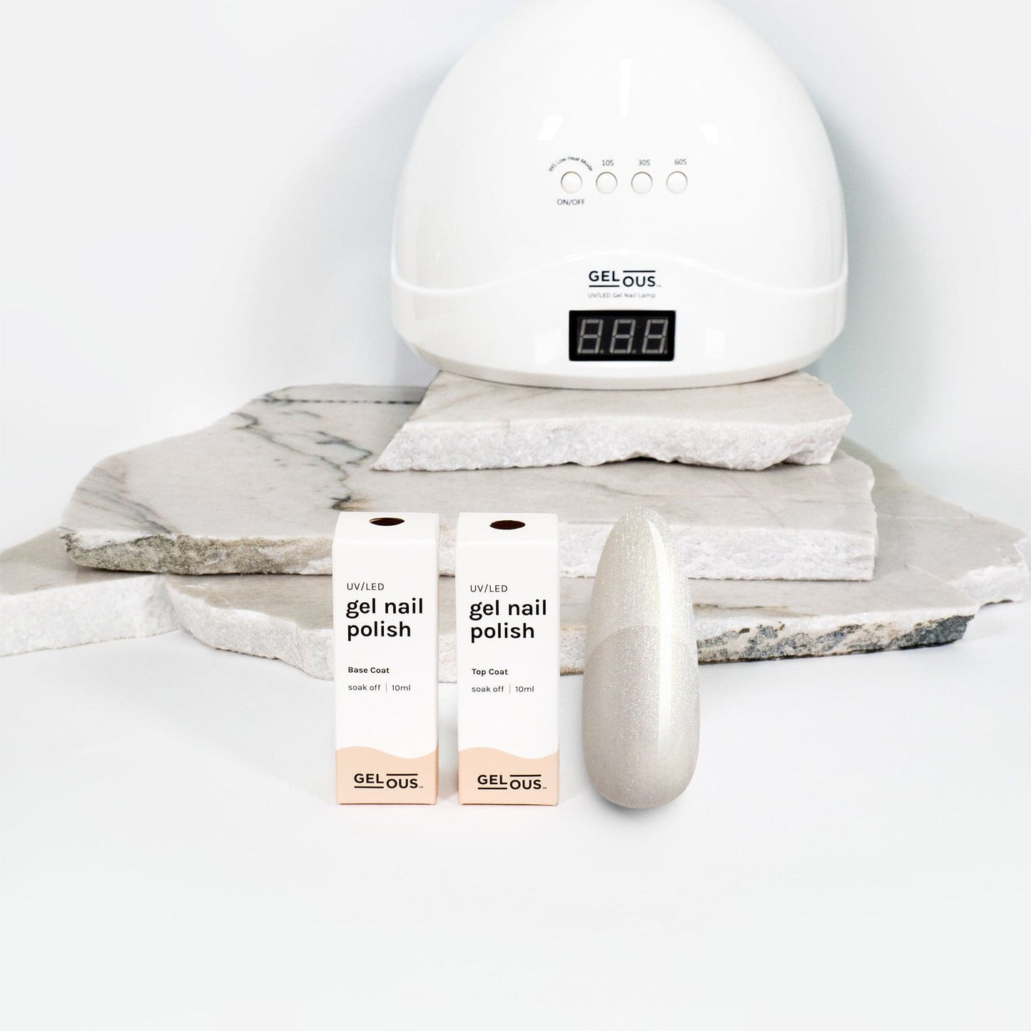 Gelous gel nail polish Pearlescent Moonstone Basic Pack - photographed in New Zealand