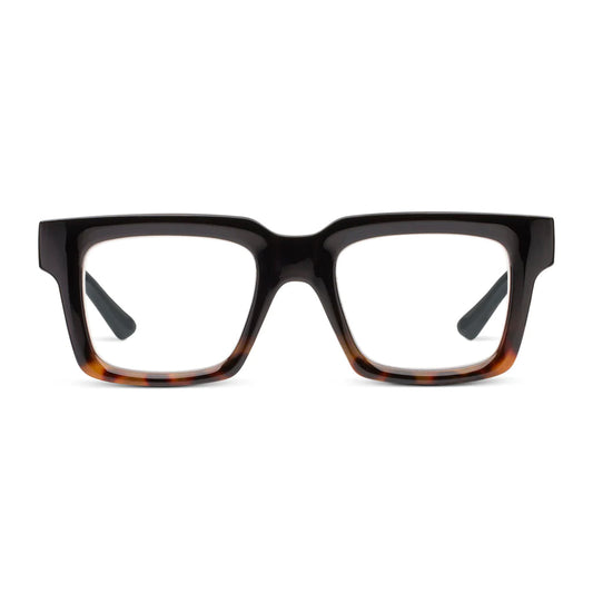 Peepers Readers Heathrow frame in Black/Tortoise front view