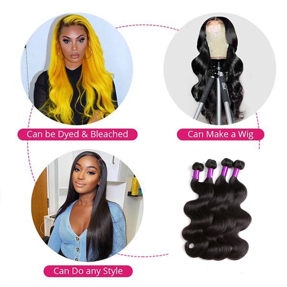 Perstar Body Wave Bundles Human Hair Weave Bundles Brazilian Weave