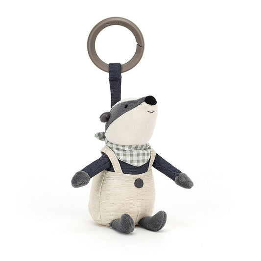 Little Rambler Badger Rattle Toy