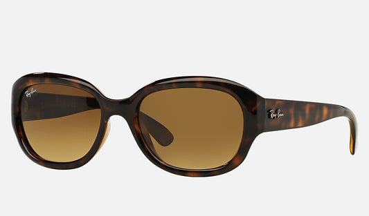 Ray-Ban RB4198 710 55mm Matte Tortoise/Brown Gradient