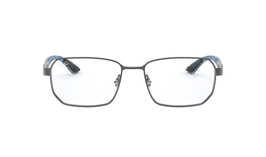 Frames Rayban 0RX8419 Frames, Grey, Medium, Mens, Metal, Prescription, Rayban, Rectangle