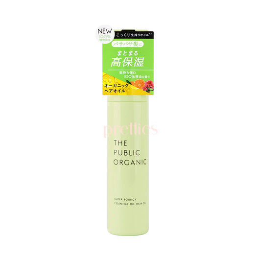 THE PUBLIC ORGANIC Super Bouncy Deep Moist Essential Oil Hair Oil (Mandarin Orange & Geranium) 60ml (Green)
