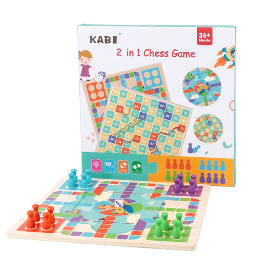 Flying Chess Snake Chess Two-in-one Children's Educational Parent-child Toy