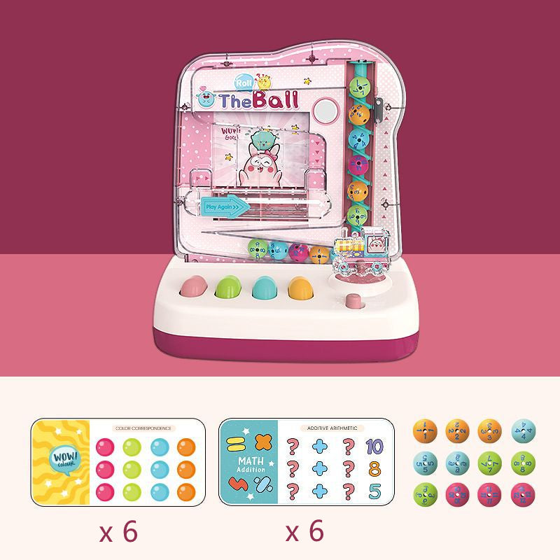 Rainbow Bead Elimination Game Colorful Funny Rolling Beads Interactive Family Board Game
