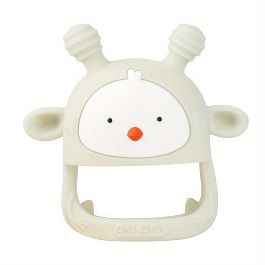 Silicone Baby Teething Toy Never Drop Infants Toys Baby Teether Infant Rattling Teether Soothing Pacifier Teething Toys For Babies 6-12 Months BPA Free (1/2 Pack)