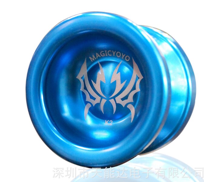 Original MAGICYOYO Aluminum Alloy Boy Yoyo Ball Children Classic Toy T5- Sapphire Blue Professional Metal Yo-Yo