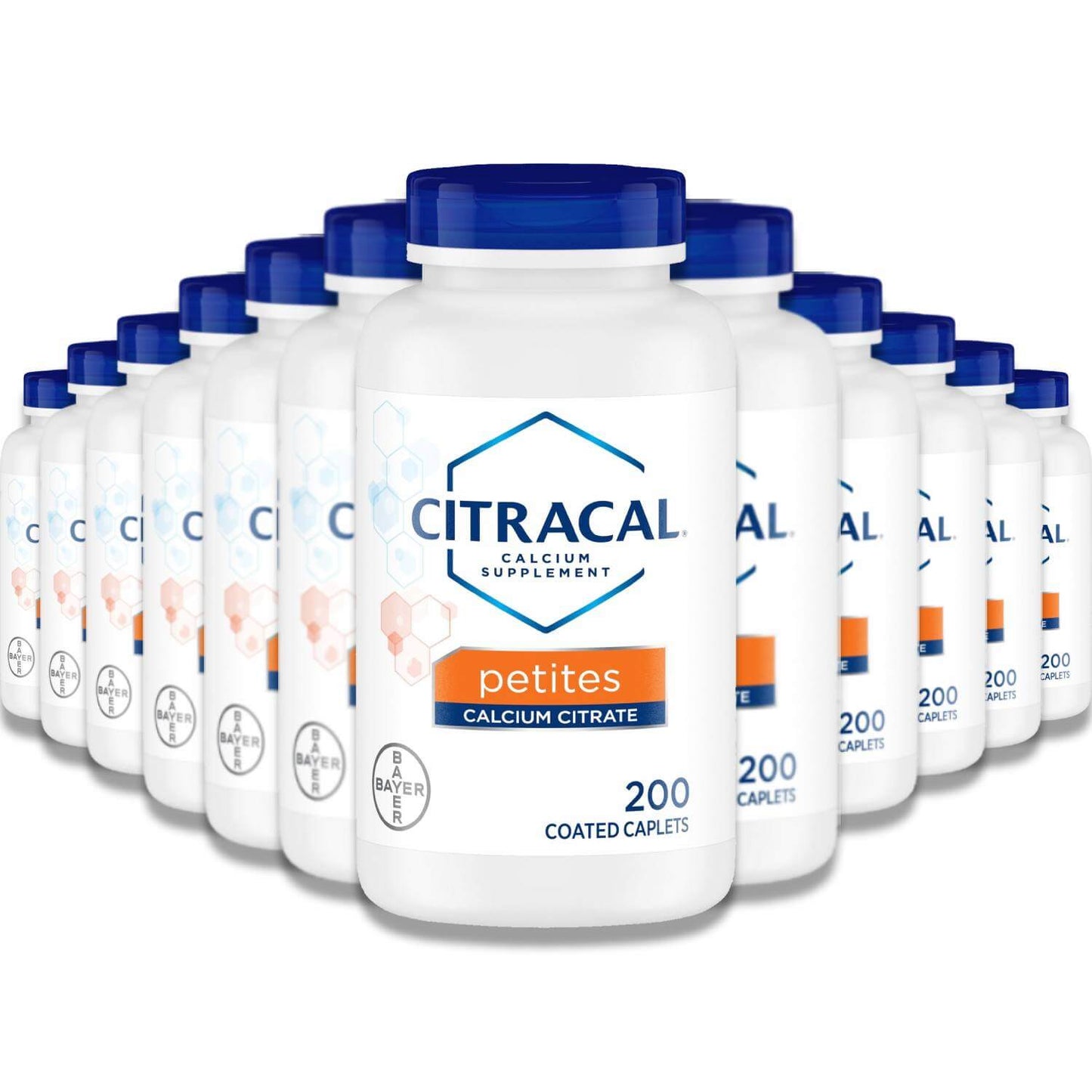 Citrical - Petites Calcium Citrate Vitamin D3 Supplement Bone Health Caplet 200 Ct - 24 Pack