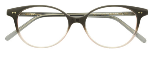 lafont cleo reedition made in france acetate plastic ladies women female vintage cat eye round shape classy simple elegant casual soft flattering grey chocolate brown fade front glasses optical