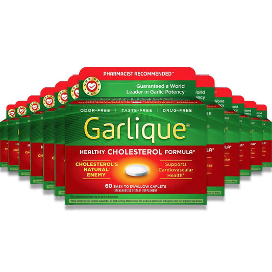 Garlique - Standardized Dietary Supplement Caplets  Tablets 60 Ct - 24 Pack