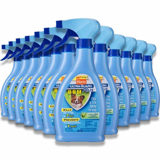 Hartz - UltraGuard Plus Flea & Tick Spray for Dogs - 16 Oz - 12 Pack