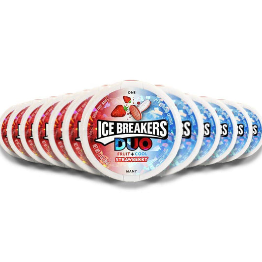 Ice Breakers DUO Mints Strawberry  8 ct - 24 Pack - ( 192 ct )