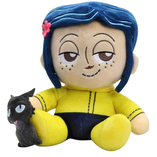 Kidrobot Coraline 8" Coraline and the Cat Phunny Plush Toy