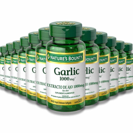 Nature's Bounty - Garlic Extract, Rapid Release Softgels - 1,000 Mg - 100 Ct - 12 Pack
