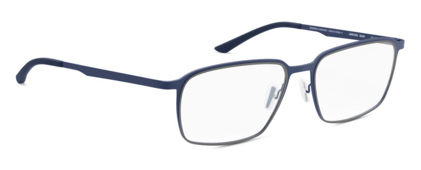 orgreen arrived! handmade in korea scandinavian danish design metal thin lightweight stainless steel square men male classic comfortable s005 matte navy blue grey