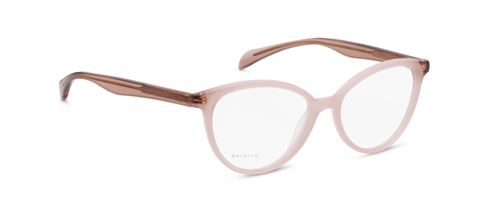 orgreen camilla glasses eyewear eyeglasses spectacles ladies women female made in japan danish design cat eye round clean modern contemporary a111 milky rose victorian red