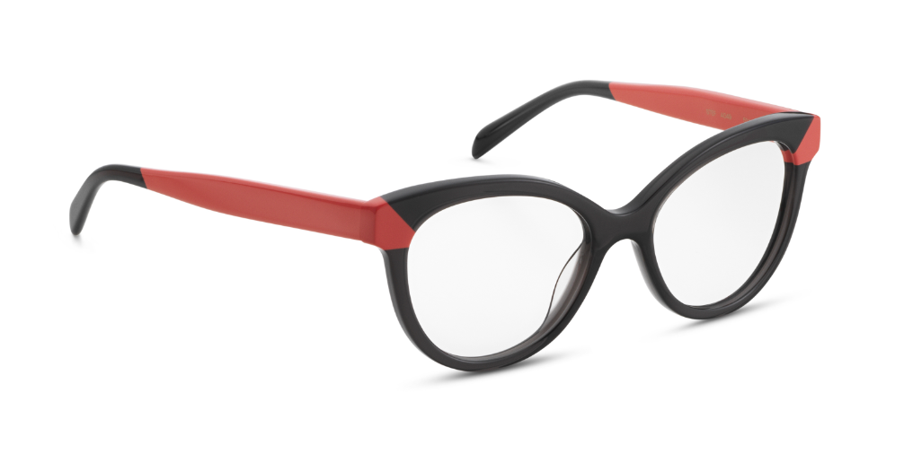 orgreen stef A049 almost black tangerine women ladies female cat eye handmade in japan cotton acetate quality comfort artisan danish scandinavian modern contemporary