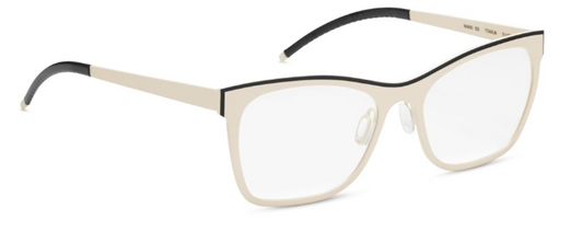 orgreen waikiki titanium handmade in japan glasses eyewear luxury metal women female lightweight comfort danish design 828 matte vanilla black