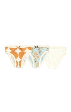 Pink Chicken Floral Dot Organic 3-pack Undies