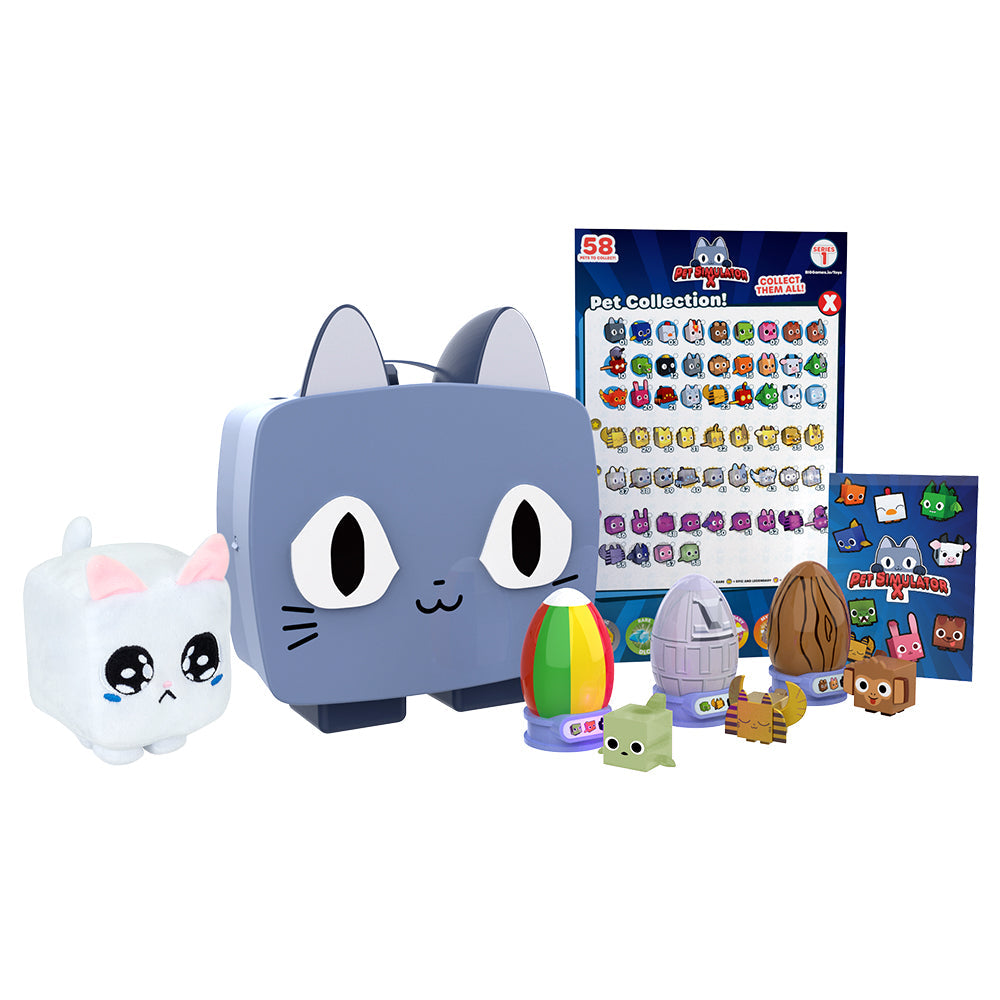 PET SIMULATOR - Grey Cat Collector Bundle (Mystery Case w/ 8 Items, Series 1) [Includes DLC]