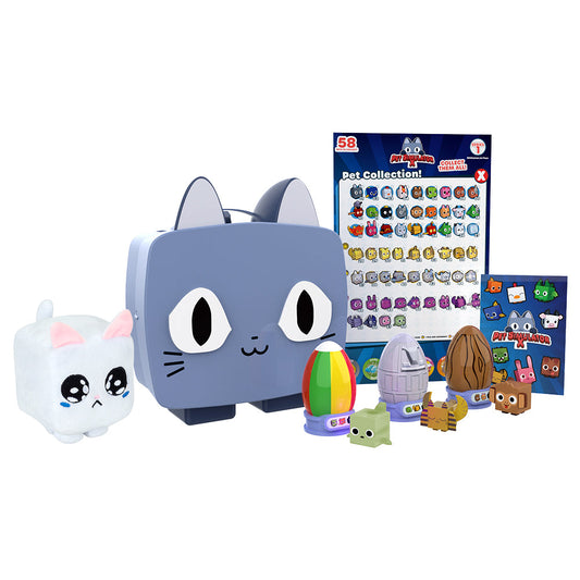 PET SIMULATOR - Grey Cat Collector Bundle (Mystery Case w/ 8 Items, Series 1) [Includes DLC]